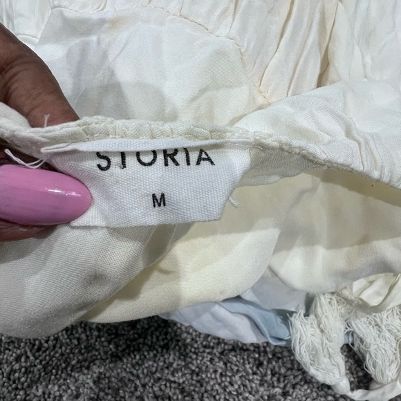 Storia Pastel Multicolored Tie-Dye Colorful Sundress Maxi Dress Size Medium - Picture 13 of 15